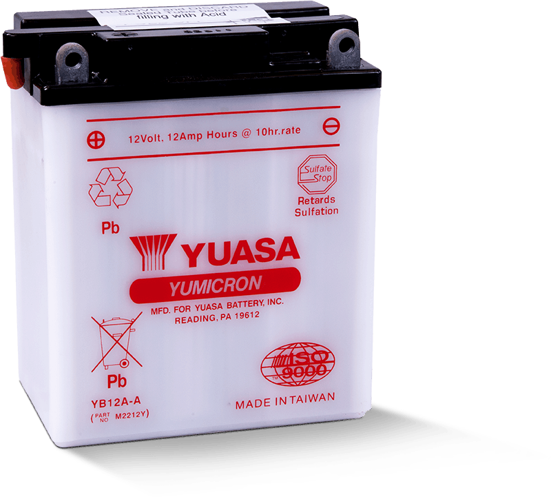 Yuasa YB12A-A Yumicron 12 Volt Battery - Striker Modified