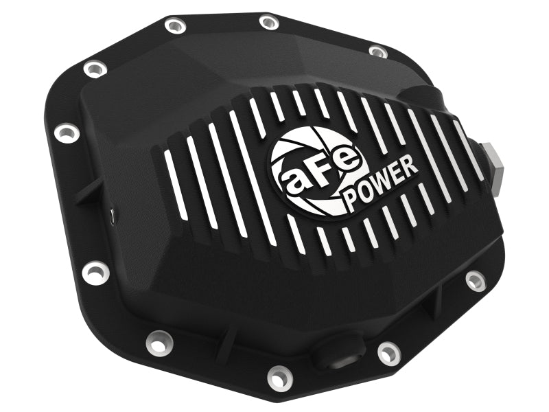 aFe POWER 21-22 Ram 1500 TRX Hemi V8 6.2L (sc) PRO Series Rear Differential Cover Black w/ Machined - Striker Modified