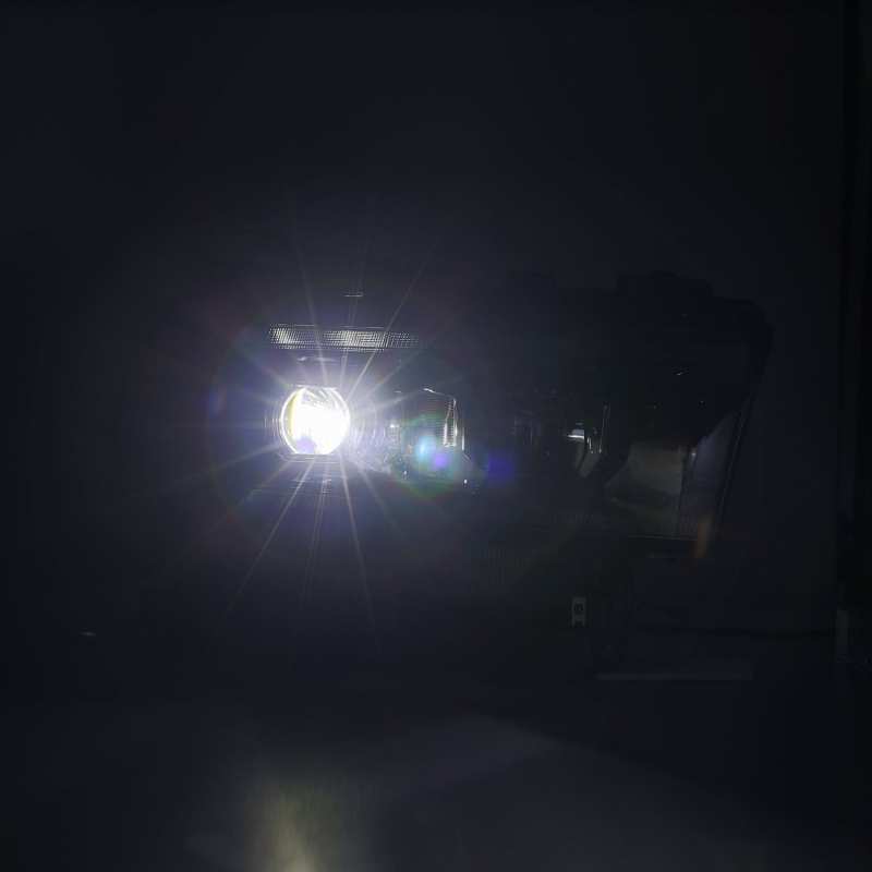 AlphaRex 19-21 Ram 2500 LUXX LED Proj Headlights Plank Style Alpha Blk w/Activ Light/Seq Signal/DRL - Striker Modified