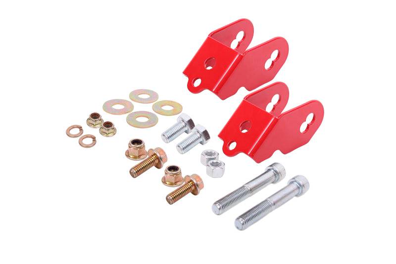 BMR Suspension 15-18 Ford Mustang S550 Rear Camber Adjustment Lockout Kit - Red - Striker Modified