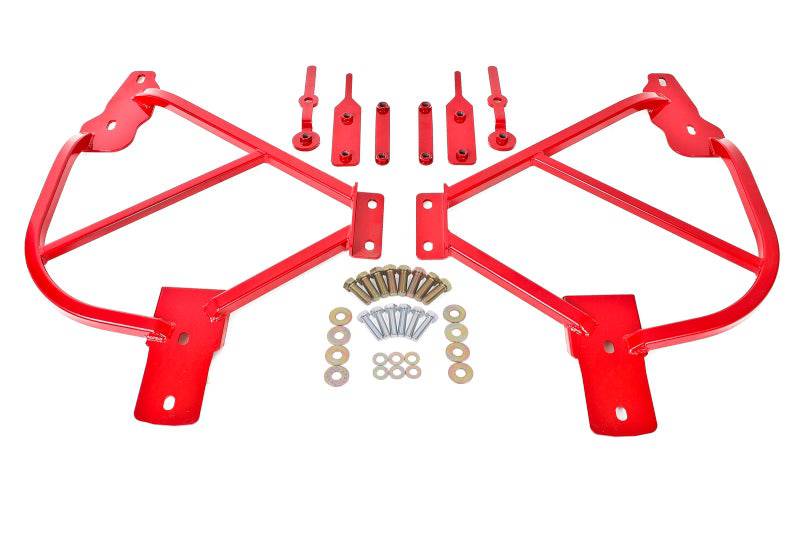 BMR 10-15 5th Gen Camaro Bolt-On Subframe Connectors - Red - Striker Modified