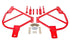 BMR 10-15 5th Gen Camaro Bolt-On Subframe Connectors - Red - Striker Modified