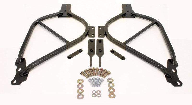 BMR 14-17 Chevy SS Bolt-On Subframe Connectors - Black Hammertone - Striker Modified