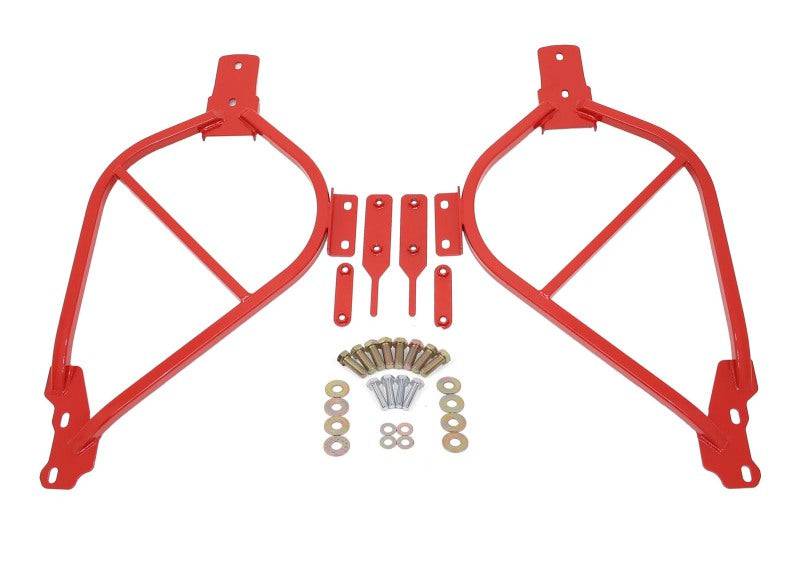 BMR 14-17 Chevy SS Sedan Bolt-On Subframe Connectors - Red - Striker Modified