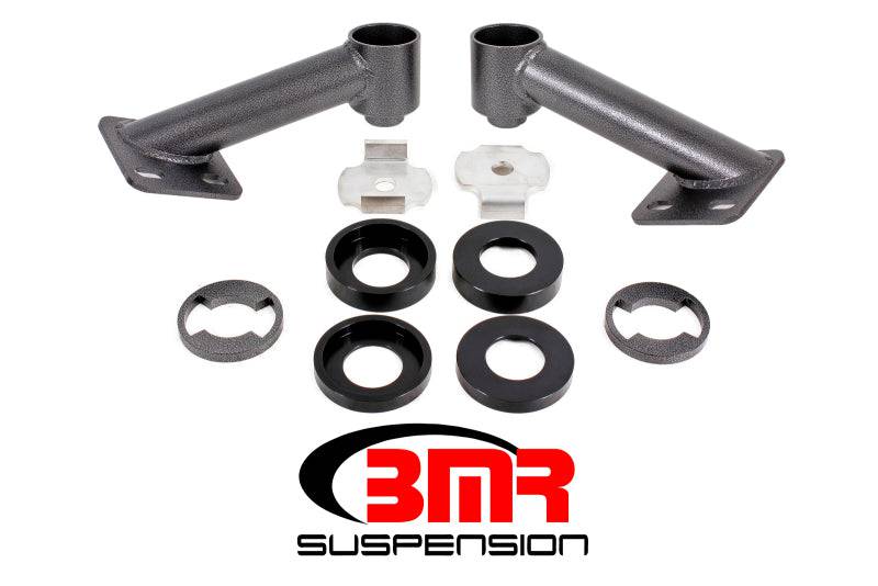 BMR 15-17 S550 Mustang Cradle Bushing Lockout Kit - Black Hammertone - Striker Modified