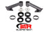 BMR 15-17 S550 Mustang Cradle Bushing Lockout Kit - Black Hammertone - Striker Modified