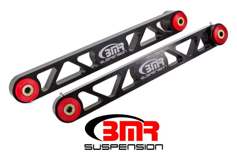 BMR 05-14 S197 Mustang Billet Aluminum Lower Control Arms (Polyurethane) - Black Anodized - Striker Modified