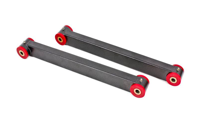 BMR 05-14 S197 Mustang Non-Adj. Boxed Lower Control Arms (Polyurethane) - Black Hammertone - Striker Modified