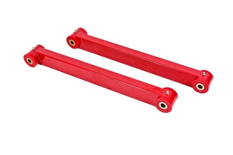 BMR 05-14 S197 Mustang Non-Adj. Boxed Lower Control Arms (Polyurethane) - Red - Striker Modified
