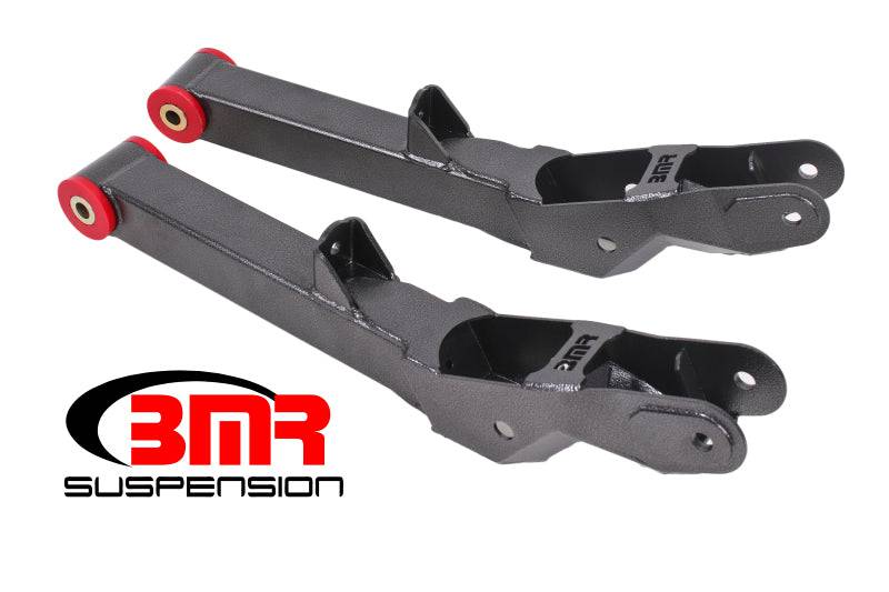 BMR 10-15 5th Gen Camaro Rear Lower Control Arms Non-Adj. (Polyurethane) - Black Hammertone - Striker Modified