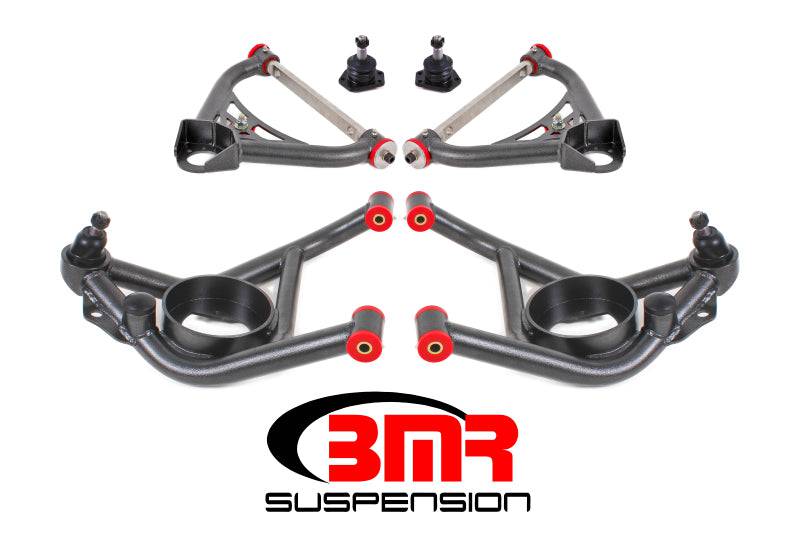 BMR 70-81 2nd Gen F-Body Upper And Lower A-Arm Kit - Black Hammertone - Striker Modified