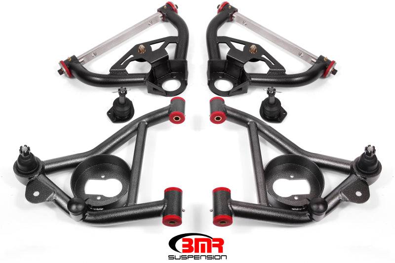 BMR 78-87 G-Body Upper And Lower A-Arm Kit - Black Hammertone - Striker Modified