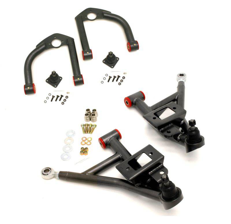 BMR 93-02 F-Body Upper And Lower A-Arm Kit - Black Hammertone - Striker Modified