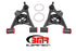BMR 94-04 Mustang Lower Non-Adj. A-Arms (Poly) w/ Tall Ball Joint / Spring Pocket - Black Hammertone - Striker Modified