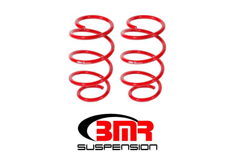 BMR 15-17 S550 Mustang Front Drag Version Lowering Springs - Red - Striker Modified
