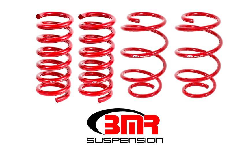BMR 15-17 S550 Mustang Performance Version Lowering Springs (Set Of 4) - Red - Striker Modified