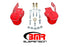 BMR 05-14 S197 Mustang Bolt-On Control Arm Relocation Brackets - Red - Striker Modified