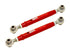 BMR 10-15 5th Gen Camaro Rear Adj. Rod Ends Toe Rods - Red - Striker Modified