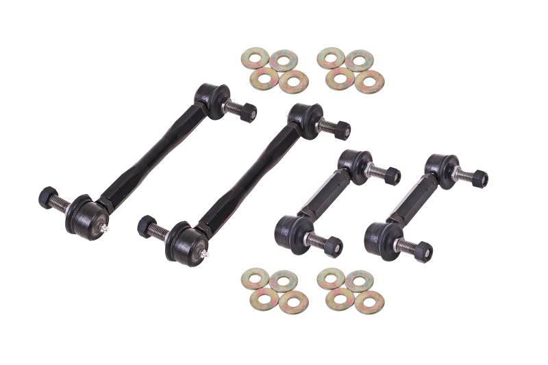 BMR 15-17 S550 Mustang Front and Rear Sway Bar End Link Kit - Black - Striker Modified