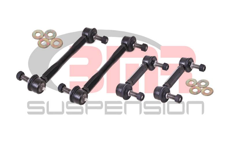 BMR 15-17 S550 Mustang Front and Rear Sway Bar End Link Kit - Black - Striker Modified