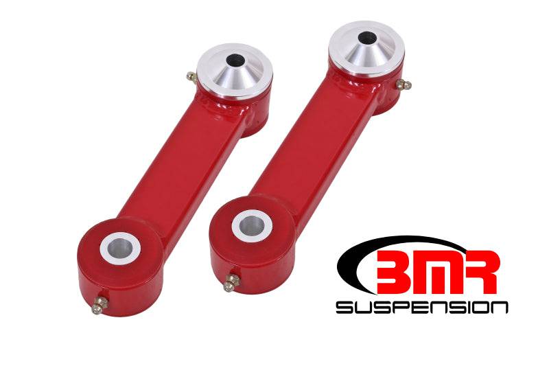 BMR 15-17 S550 Mustang Rear Lower Control Arms Vertical Link (Polyurethane) - Red - Striker Modified