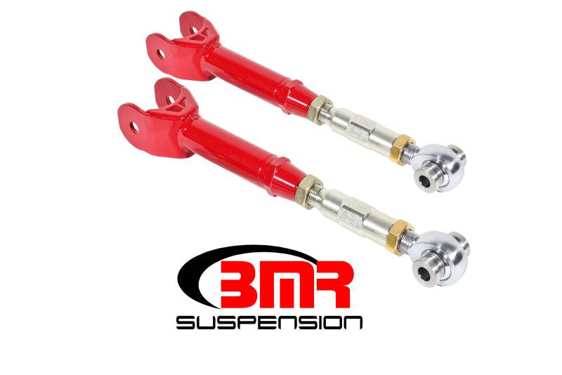 BMR 16-17 6th Gen Camaro Lower Trailing Arms w/ On-Car Adj. Rod Ends - Red - Striker Modified