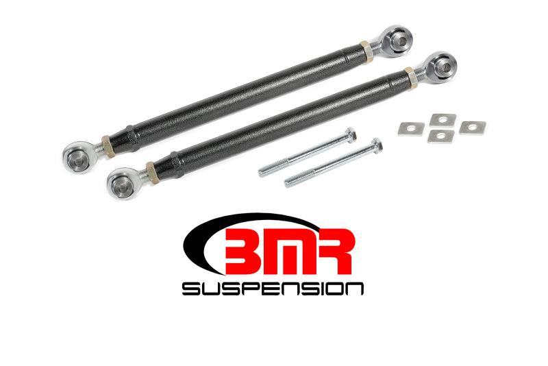 BMR 16-17 6th Gen Camaro Rear Double Adj. Rod Ends Toe Rods - Black Hammertone - Striker Modified