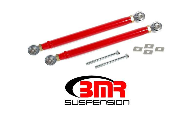 BMR 16-17 6th Gen Camaro Rear Double Adj. Rod Ends Toe Rods - Red - Striker Modified