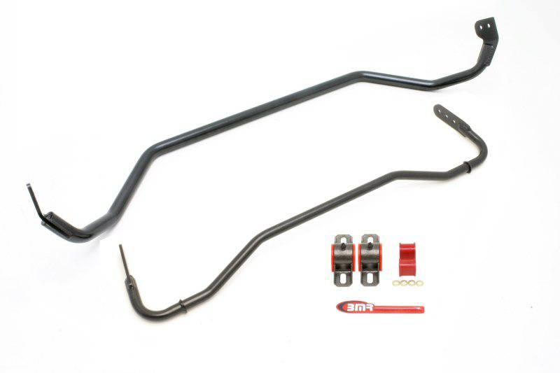 BMR 08-09 Pontiac G8 Front & Rear Sway Bar Kit w/ Bushings - Black Hammertone - Striker Modified
