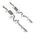 BBK 86-04 Mustang Cat Back Kit Varitune Mufflers Stainless Steel Tips - Striker Modified