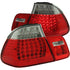 ANZO 1999-2001 BMW 3 Series E46 LED Taillights Red/Clear 4pc - Striker Modified