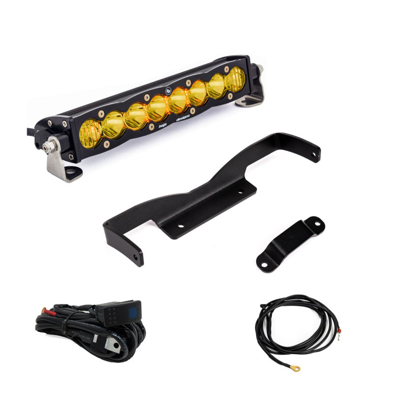 Baja Designs Can-Am Maverick R Amber 10in S8 Shock Tower Kit - Striker Modified