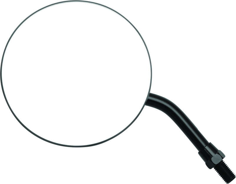 BikeMaster 4in Adjustable Round Mirror 10mm - Each - Black - Striker Modified