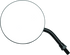 BikeMaster 4in Adjustable Round Mirror 10mm - Each - Black - Striker Modified