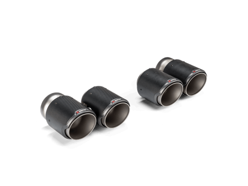 Akrapovic 2021+ BMW G87 M2, G80 M3 &amp; G82 M4 Classic Carbon Design Tail Pipe Set - Striker Modified