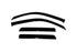 AVS 02-09 Chevy Trailblazer Ventvisor Outside Mount Window Deflectors 4pc - Smoke - Striker Modified