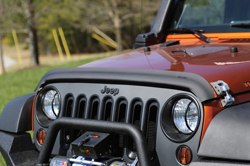 Rugged Ridge Bug Deflector Matte Black 07-18 Jeep Wrangler - Striker Modified