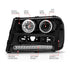 ANZO 2002-2009 Chevrolet Trailblazer Projector Headlights w/ Halo Black - Striker Modified