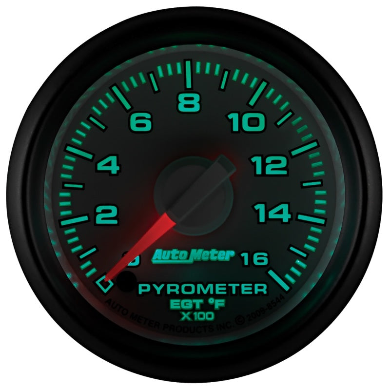 Autometer Factory Match 52.4mm Full Sweep Electronic 0-1600 Deg F EGT/Pyrometer Gauge - Striker Modified