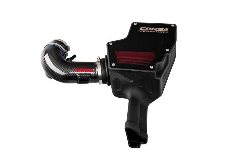 Corsa 18-22 Ford Mustang GT 5.0L V8 Carbon Fiber Air Intake w/ DryTech 3D No Oil - Striker Modified