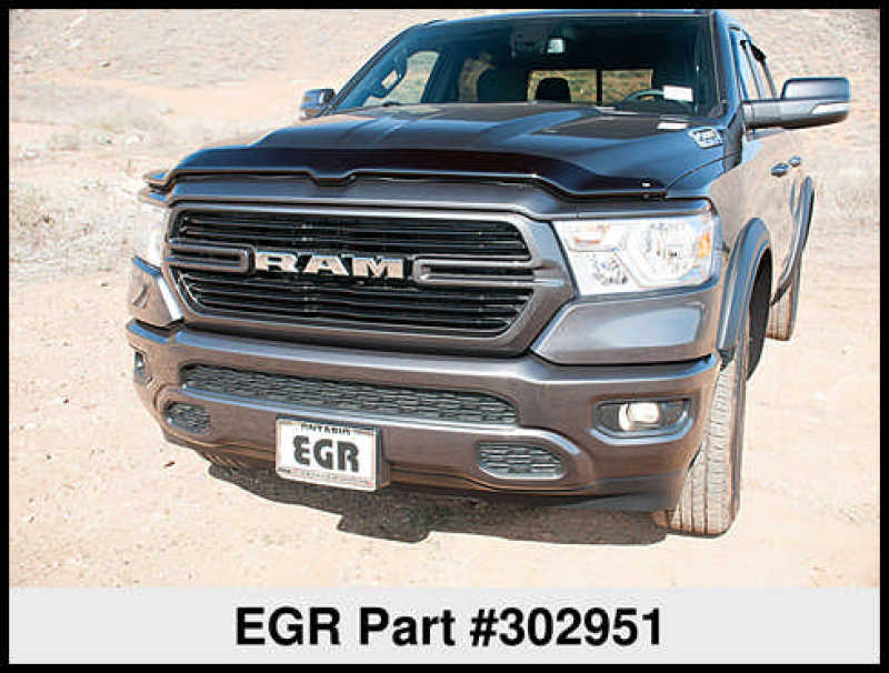 EGR 2019 Dodge Ram 1500 Superguard Hood Shield - Dark Smoke - Striker Modified