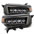 AlphaRex 10-13 Toyota 4Runner NOVA LED Projector Headlights Plank Style Black w/Seq Signal/DRL - Striker Modified