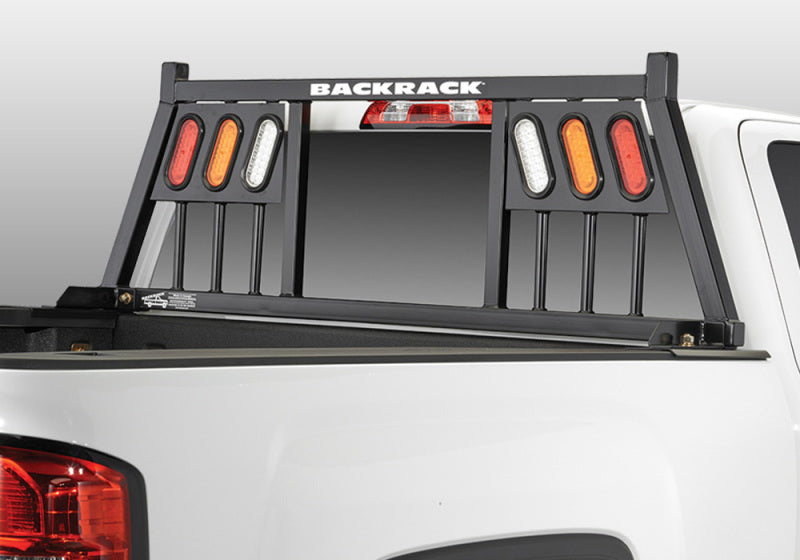 BackRack 99-23 Ford F250/350/450 (Aluminum Body) Three Light Rack Frame Only Requires Hardware - Striker Modified