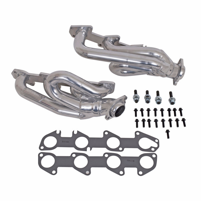 BBK 04-08 Dodge Ram 5.7 Hemi Shorty Tuned Length Exhaust Headers - 1-3/4 Silver Ceramic - Striker Modified