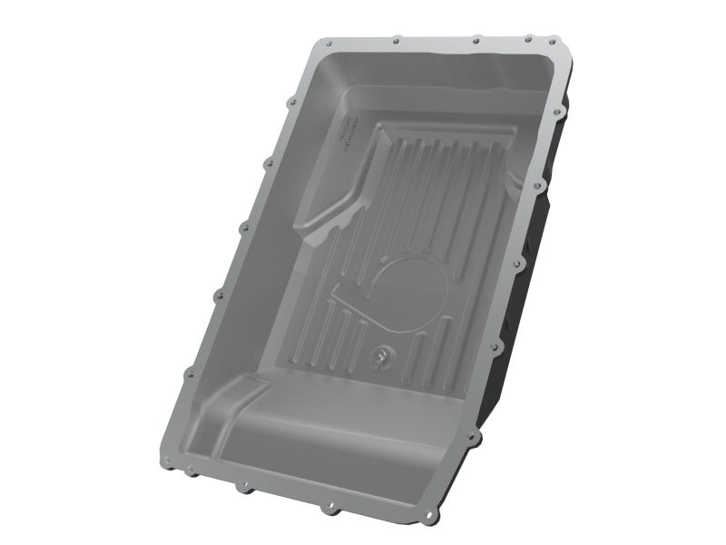 aFe 17-24 Ford F-150 10R60/10R80 Pro Series Rear Transmission Pan Black w/ Machined Fins - Striker Modified