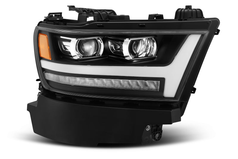 AlphaRex 19-20 Ram 1500HD PRO-Series Proj Headlight Plnk Style Blk w/Activ Light/Seq Signal/Plnk DRL - Striker Modified