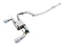 AWE Tuning Ford Focus RS SwitchPath Cat-back Exhaust - Chrome Silver Tips - Striker Modified