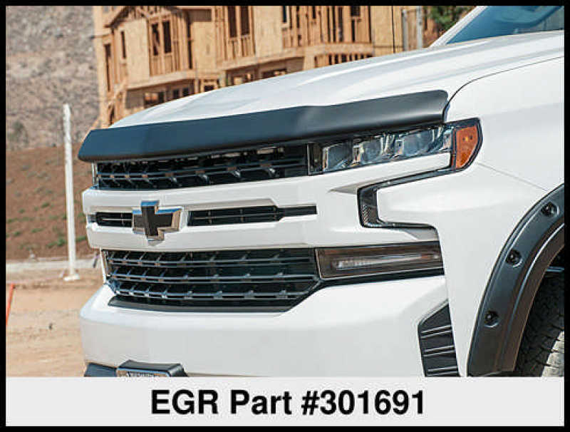 EGR 2019 Chevy 1500 Super Guard Hood Guard - Dark Smoke - Striker Modified