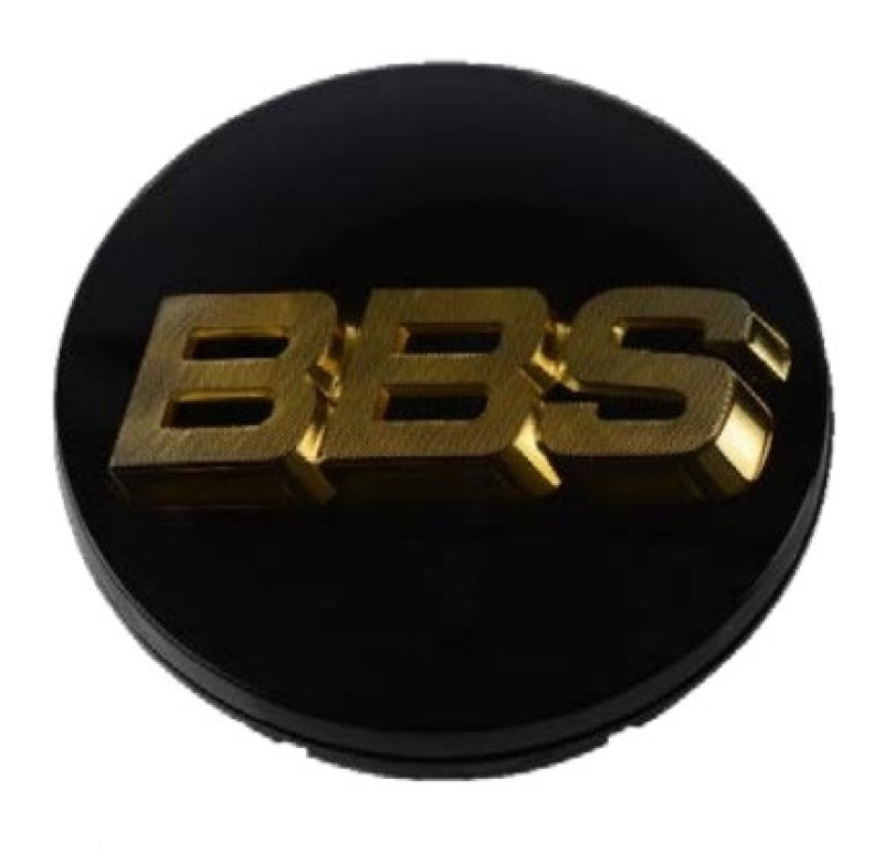 BBS Center Cap 70.6mm Black/Gold (3-tab) (56.24.080) - Striker Modified