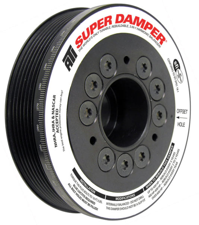 ATI Damper - 5.67in - Alum - 6 Grv - Toyota 2Zz-Ge - 1.8L - 4 Percent OD - 1Pc - Striker Modified